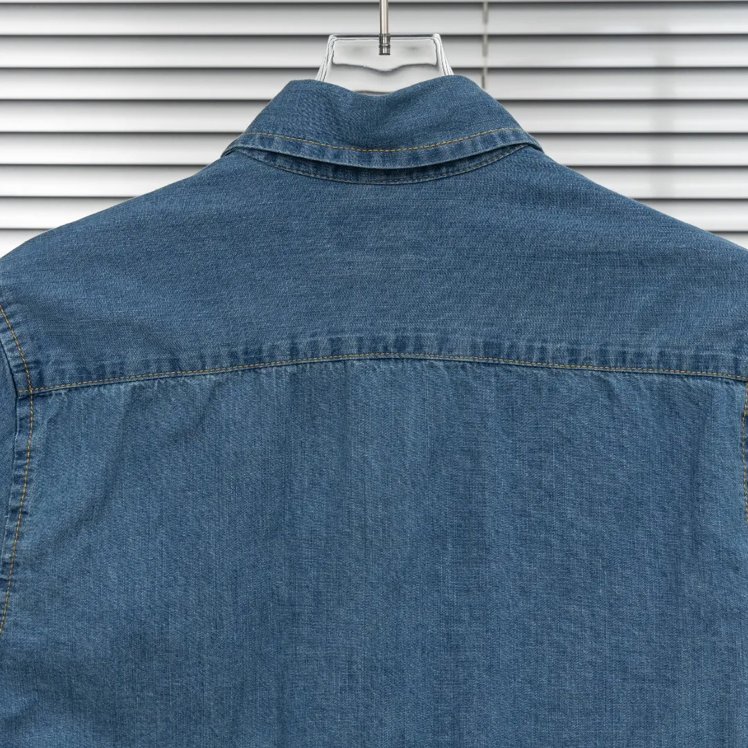 P250 top version (difference in currency) Style: Ralph Lauren POLO denim canvas embroidered long shirt POLO Color: Picture color Size: S-XL Fabric: Pure cotton Accessories: Full set of customized accessories No gender distinction Same style for men and women